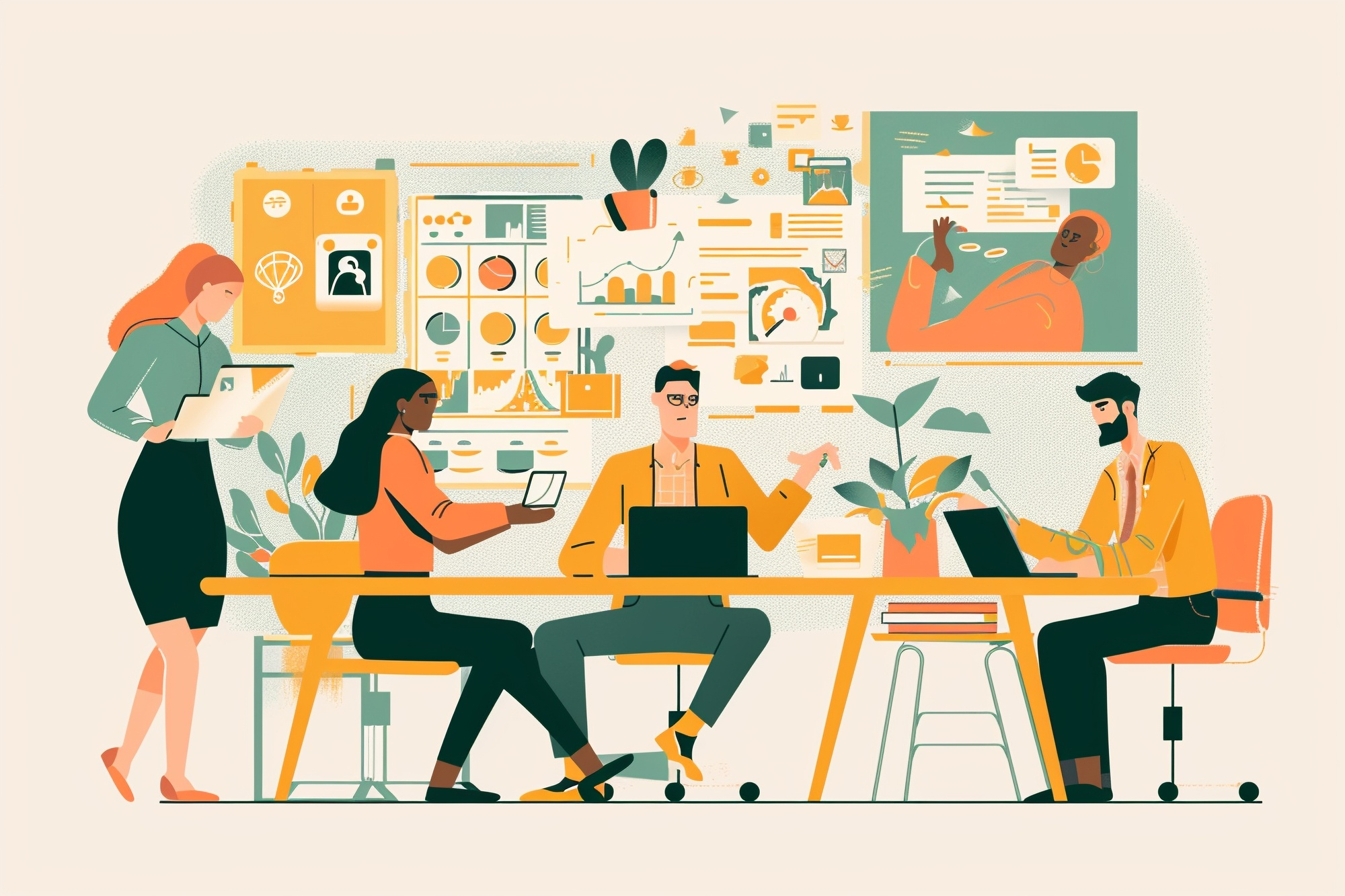 Auf dem Bild ist ein Template einer Website zu sehen.